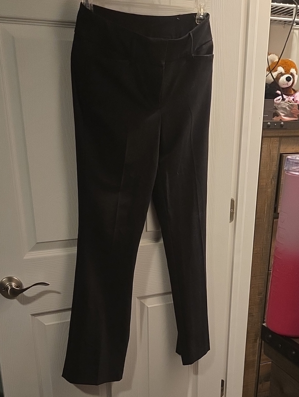 Time and Tru Black Straight-Leg Trousers
